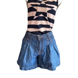 Polo Jeans Ralph Lauren pleated denim “jorts”.